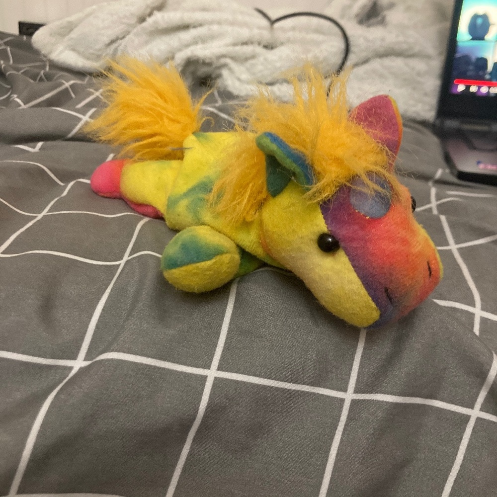 Rainbow horse stuffed animal